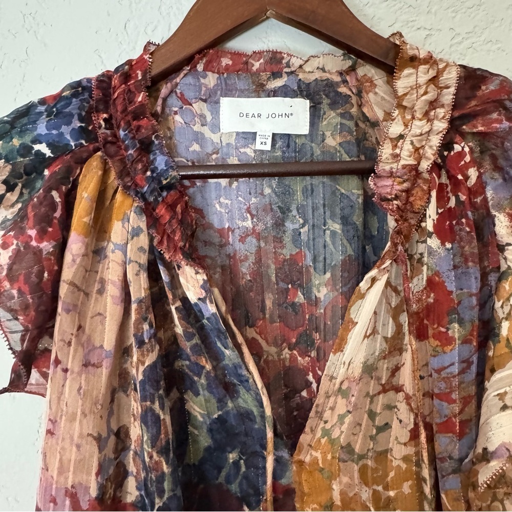Dear John Multicolor Ruffle Blouse - Picture 4 of 8